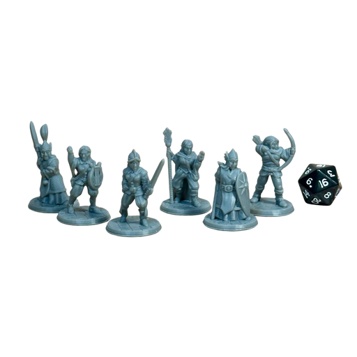 Elven Army (Set of 6), 12k Resin Dungeons and Dragons Miniatures DnD D&D Mini 32mm Lot
