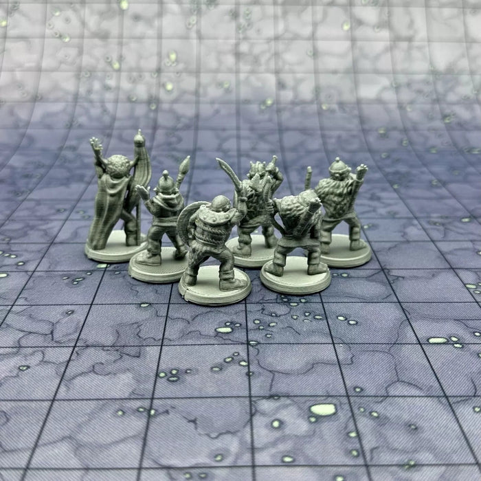 Orc Warband (Set of 6), PLA Dungeons and Dragons DnD Miniatures D&D