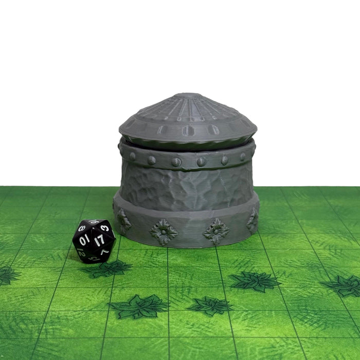 Lions Brew Mythic Dice Box, PLA Dungeons and Dragons DnD Miniatures D&D Mini Rolling Gift Can Holder