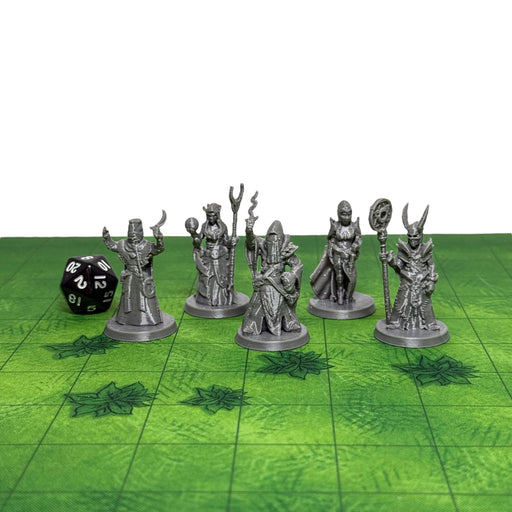 Cultists (Set of 5), PLA Dungeons and Dragons DnD Miniatures D&D Mini 32mm Lot