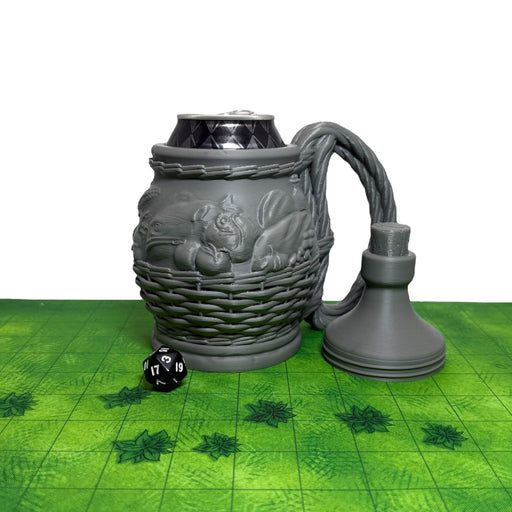 Halfling Mythic Mug, PLA Dungeons and Dragons DnD Miniatures D&D Mini Rolling Gift Can Holder