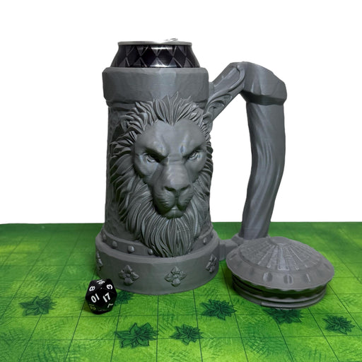 Lions Brew Mythic Mug, PLA Dungeons and Dragons DnD Miniatures D&D Mini Rolling Gift Can Holder