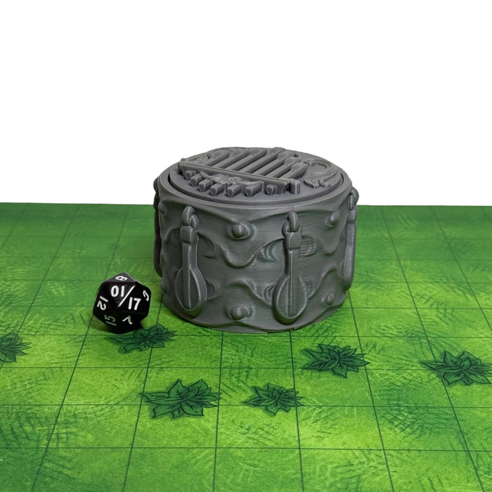 Bard Mythic Dice Box, PLA Dungeons and Dragons DnD Miniatures D&D Mini Rolling Gift Can Holder