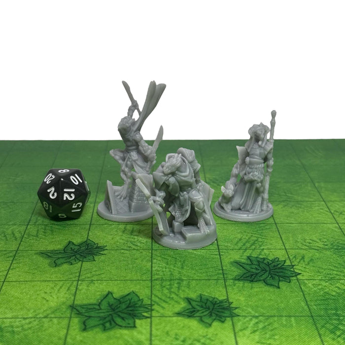 Dragonkin Warband (Set of 3), 12k Resin Dungeons and Dragons DnD Miniatures D&D Mini 32mm Lot