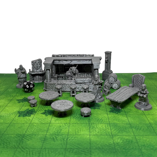 Tavern Set, Dungeons and Dragons DnD Scatter Terrain 32mm Lot