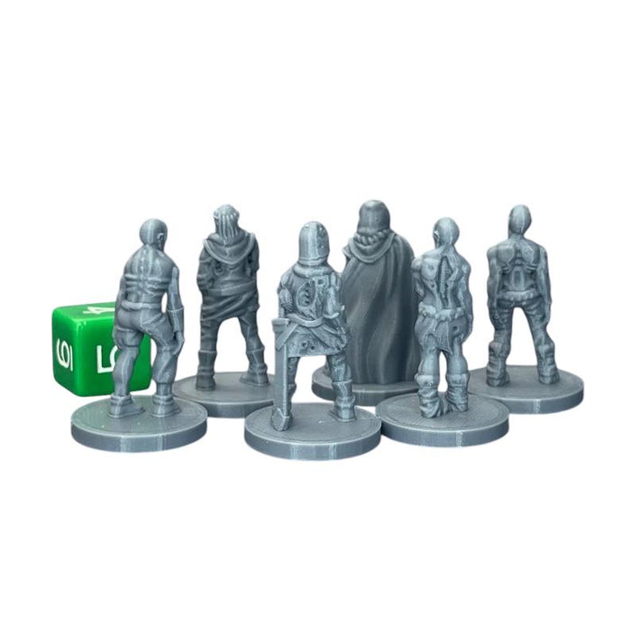 Zombie Horde (Set of 6), PLA Dungeons and Dragons DnD Miniatures D&D Mini 32mm Lot