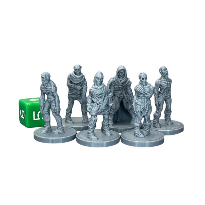 Zombie Horde (Set of 6), PLA Dungeons and Dragons DnD Miniatures D&D Mini 32mm Lot