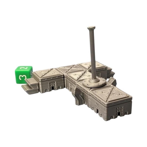 Cantina Runway Stage, Cyberpunk Warhammer Starfinder Sci Fi Scatter Terrain Mini