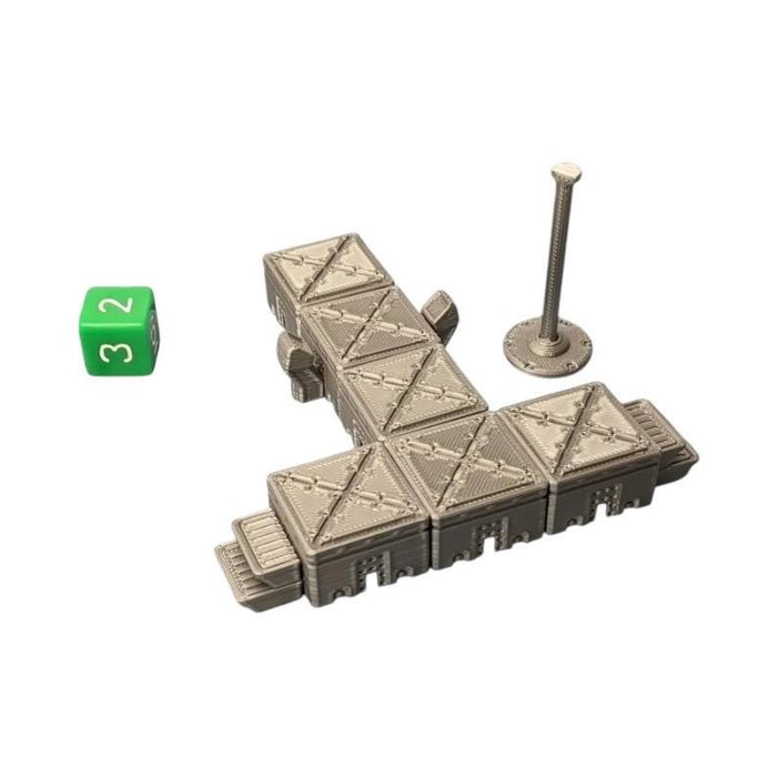 Cantina Runway Stage, Cyberpunk Warhammer Starfinder Sci Fi Scatter Terrain Mini