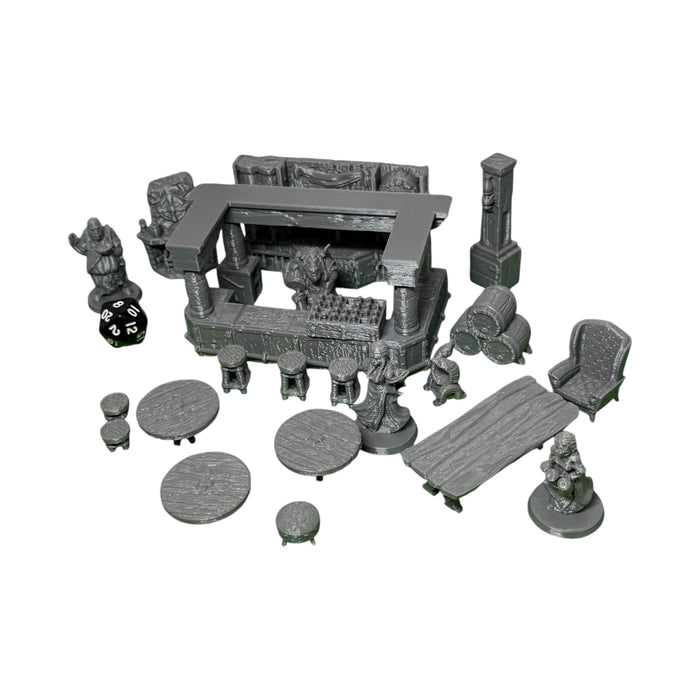 Tavern Set, Dungeons and Dragons DnD Scatter Terrain 32mm Lot