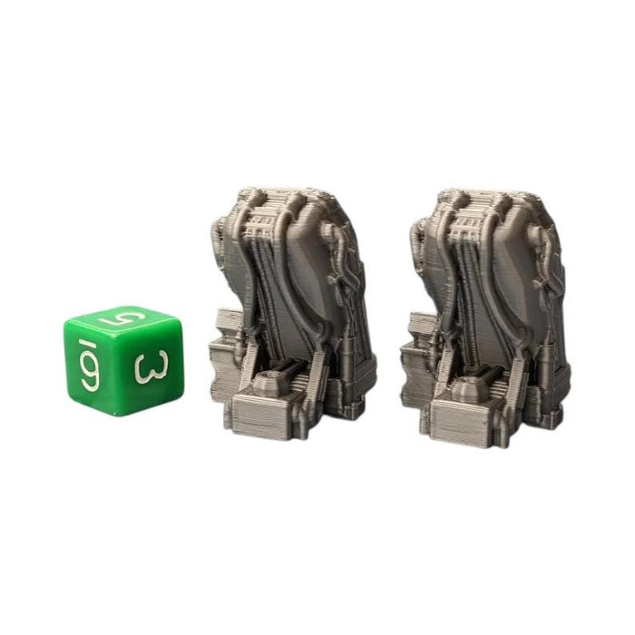 Cryo Pods (Set of 2), Cyberpunk Warhammer Starfinder Sci Fi Miniature Mini 32mm