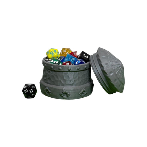 Lions Brew Mythic Dice Box, PLA Dungeons and Dragons DnD Miniatures D&D Mini Rolling Gift Can Holder