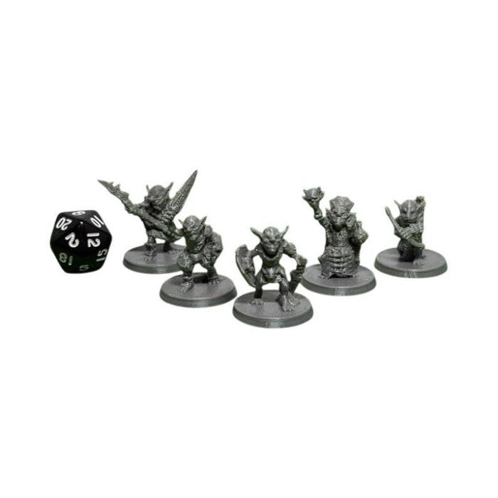 Goblin Gang (Set of 5), PLA Dungeons and Dragons DnD Miniatures D&D Mini 32mm Lot