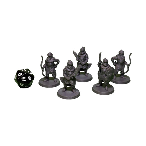 Arabian Guards (Set of 5), PLA Dungeons and Dragons DnD Miniatures D&D Mini 32mm Lot