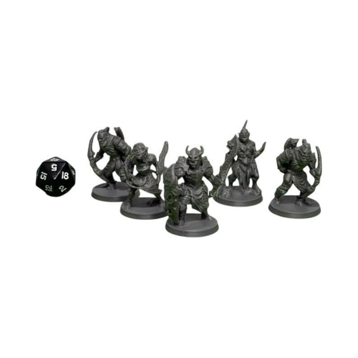 Orc Tribe (Set of 4), PLA Dungeons and Dragons DnD Miniatures D&D Mini 32mm Lot