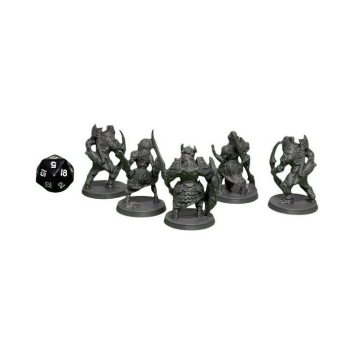 Orc Tribe (Set of 4), PLA Dungeons and Dragons DnD Miniatures D&D Mini 32mm Lot
