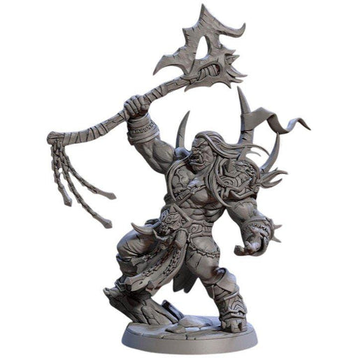 Throgar the Chainbreaker Orc, 12k Resin Dungeons and Dragons Miniatures DnD D&D Mini 32mm Lot