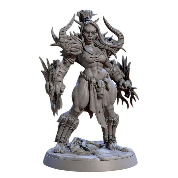 Vesdra Blackcrag Shaman Orc, 12k Resin Dungeons and Dragons Miniatures DnD D&D Mini 32mm Lot