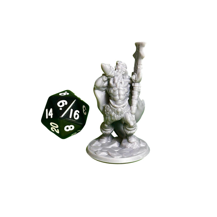 Barbarian 03, 12k Resin Dungeons and Dragons Miniatures DnD D&D Mini 32mm Lot
