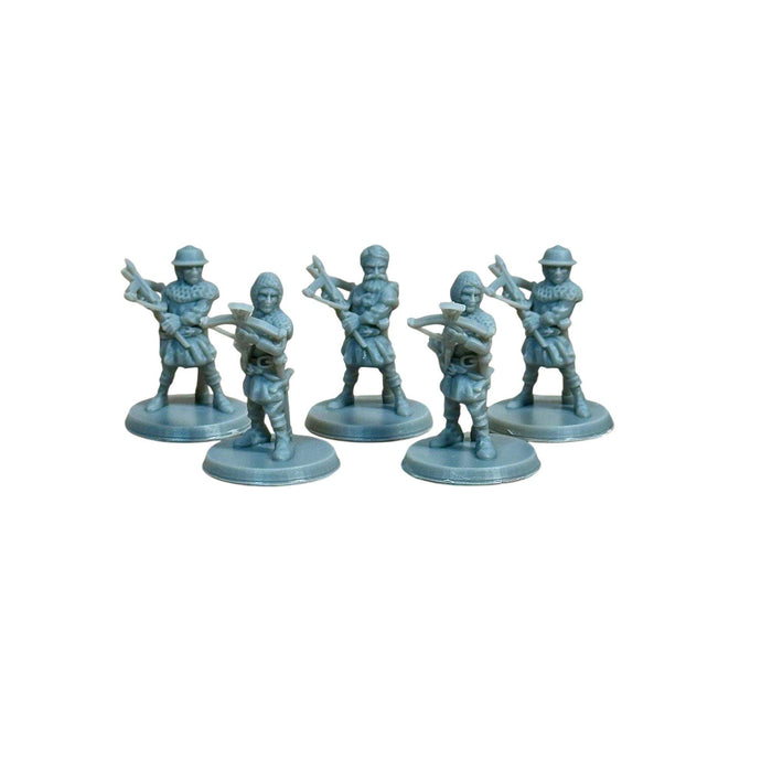 Crossbowmen Unit (Set of 5), 12k Resin Dungeons and Dragons Miniatures DnD D&D Mini 32mm Lot