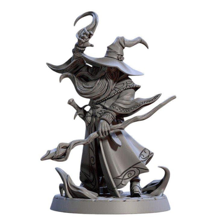 Cornelius Greathat Wizard, 12k Resin Dungeons and Dragons Miniatures DnD D&D Mini 32mm Lot