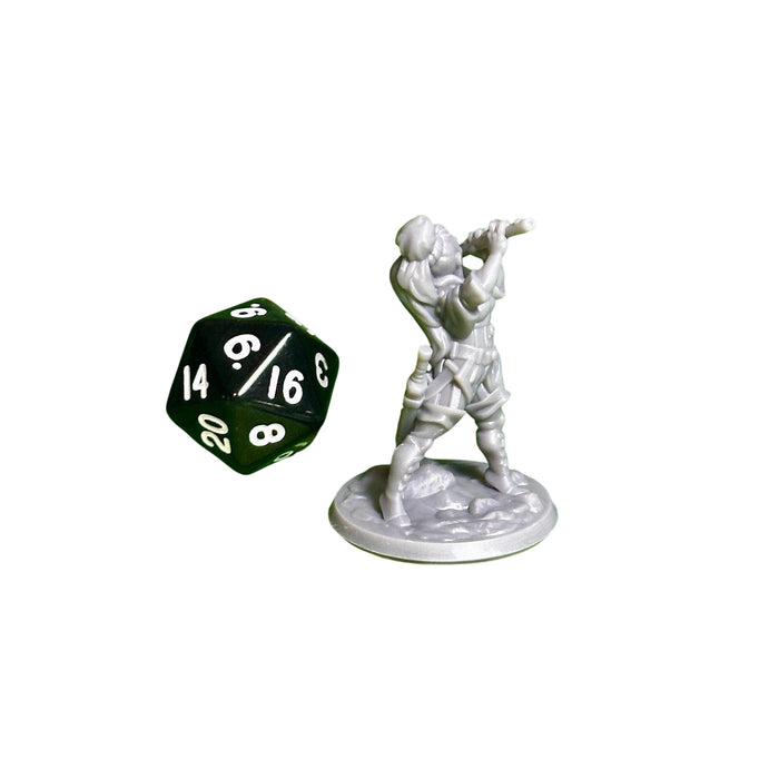 Bard Female 01, 12k Resin Dungeons and Dragons Miniatures DnD D&D Mini 32mm Lot