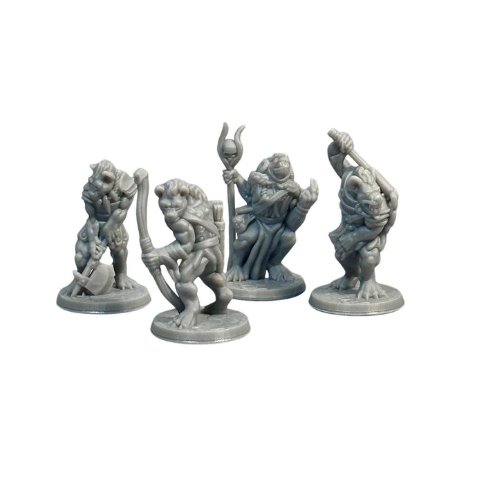 Gnoll Pack (Set of 4), 12k Resin Dungeons and Dragons Miniatures DnD D&D Mini 32mm Lot