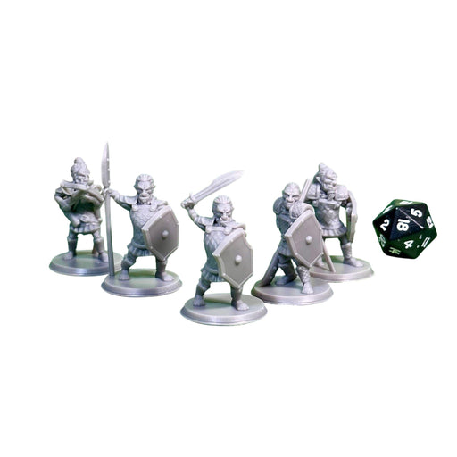 Hobgoblin Warband (Set of 5), 12k Resin Dungeons and Dragons Miniatures DnD D&D Mini 32mm Lot