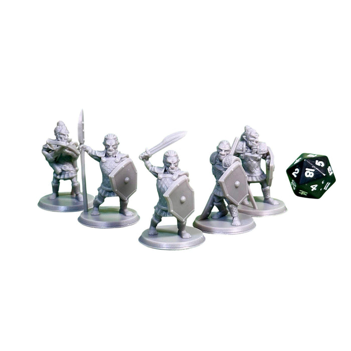Hobgoblin Warband (Set of 5), 12k Resin Dungeons and Dragons Miniatures DnD D&D Mini 32mm Lot
