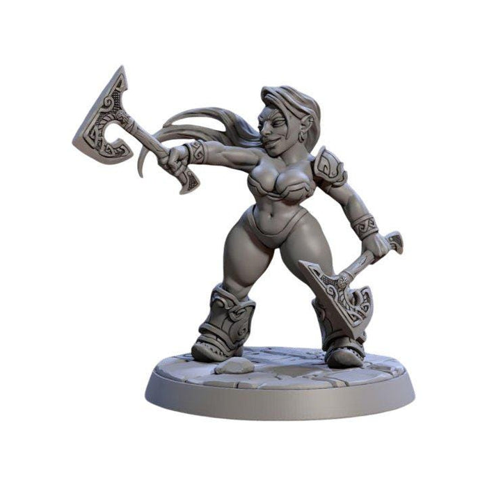 Lok Badar Runa Pinup, 12k Resin Dungeons and Dragons Miniatures DnD D&D Mini 32mm Lot