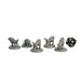 Wolf Pack (Set of 5), 12k Resin Dungeons and Dragons Miniatures DnD D&D Mini 32mm Lot