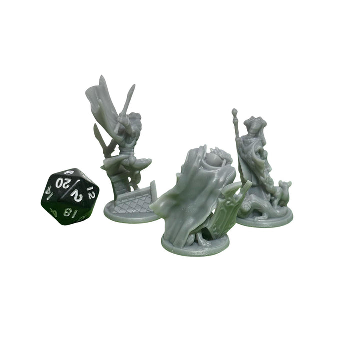 Dragonkin Warband (Set of 3), 12k Resin Dungeons and Dragons DnD Miniatures D&D Mini 32mm Lot