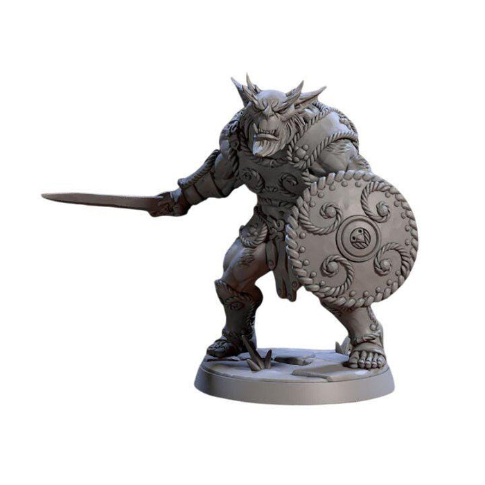Bronzeclad Greatgoblin A, 12k Resin Dungeons and Dragons Miniatures DnD D&D Mini 32mm Lot