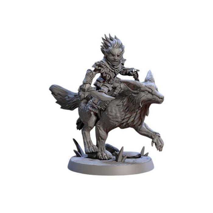 Lurikeen Fox Rider A, 12k Resin Dungeons and Dragons Miniatures DnD D&D Mini 32mm Lot