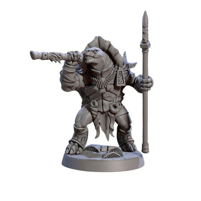 Jadeshell Turtlekin F, 12k Resin Dungeons and Dragons Miniatures DnD D&D Mini 32mm Lot
