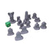 Tombstones (Set of 14), Dungeons and Dragons DnD Scatter Terrain Mini 32mm Lot