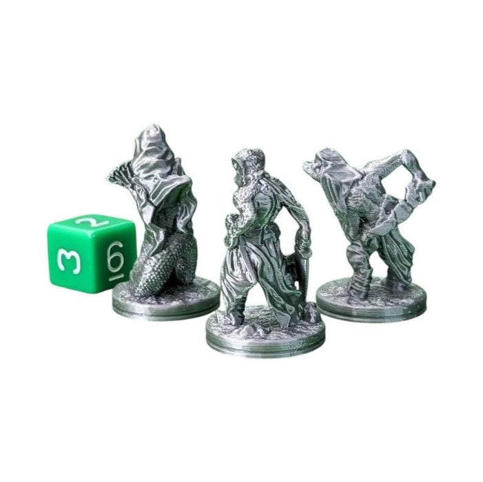 Yuan-Ti Snakefolk People (Set of 3), PLA Dungeons and Dragons DnD Miniatures D&D Mini 32mm Lot