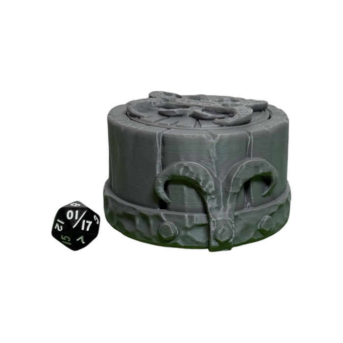 Dragon Skull Mythic Dice Box, PLA Dungeons and Dragons DnD Miniatures D&D Mini Rolling Gift Can Holder