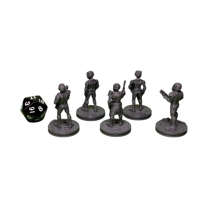 Alliance Guard Patrol (Set of 5), Cyberpunk Warhammer Starfinder Sci Fi Miniature Mini 32mm