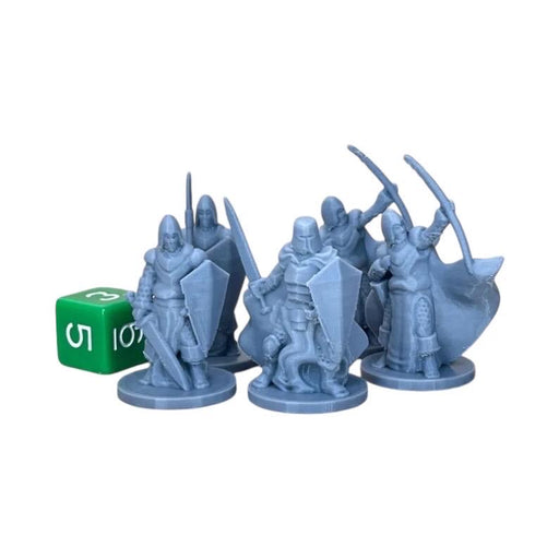 Townsfolk Military (Set of 5), PLA Dungeons and Dragons DnD Miniatures D&D Mini 32mm Lot
