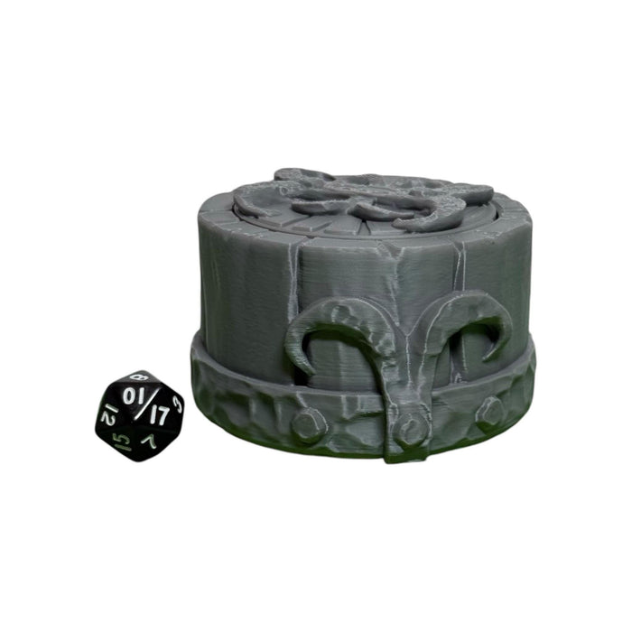 Dragon Skull Mythic Dice Box, PLA Dungeons and Dragons DnD Miniatures D&D Mini Rolling Gift Can Holder