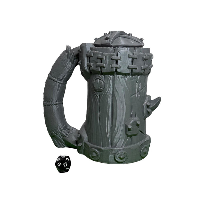 Half Orc Mythic Mug, PLA Dungeons and Dragons DnD Miniatures D&D Mini Rolling Gift Can Holder