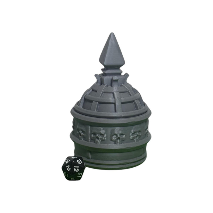 Necromancer Mythic Dice Box, PLA Dungeons and Dragons DnD Miniatures D&D Mini Rolling Gift Can Holder