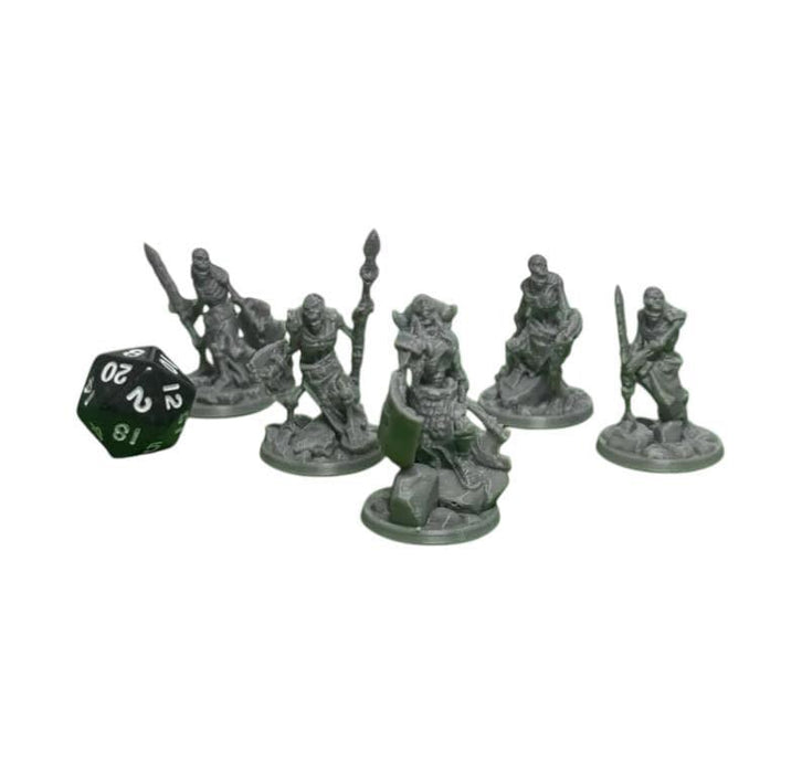 Skeleton Soldiers (Set of 5), PLA Dungeons and Dragons DnD Miniatures D&D Mini 32mm Lot