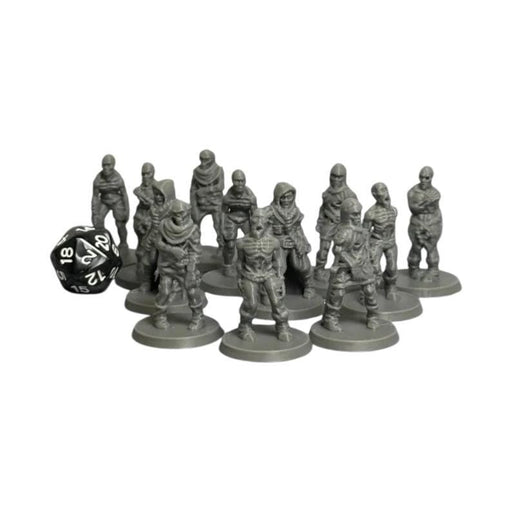 Zombie Raid (Set of 12), PLA Dungeons and Dragons DnD Miniatures D&D Mini 32mm Lot
