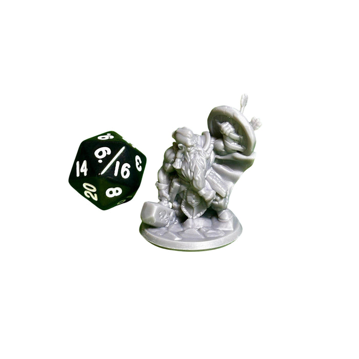 Dwarf Male 01, 12k Resin Dungeons and Dragons Miniatures DnD D&D Mini 32mm Lot