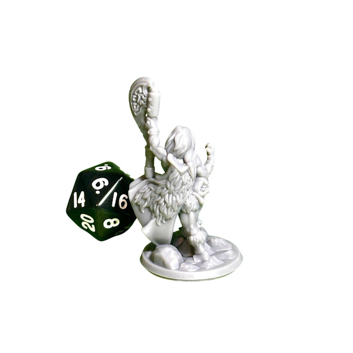 Barbarian Female 02, 12k Resin Dungeons and Dragons Miniatures DnD D&D Mini 32mm Lot