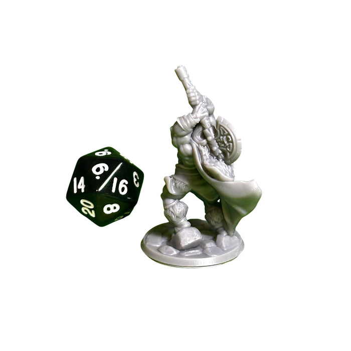 Barbarian Male 02, 12k Resin Dungeons and Dragons Miniatures DnD D&D Mini 32mm Lot