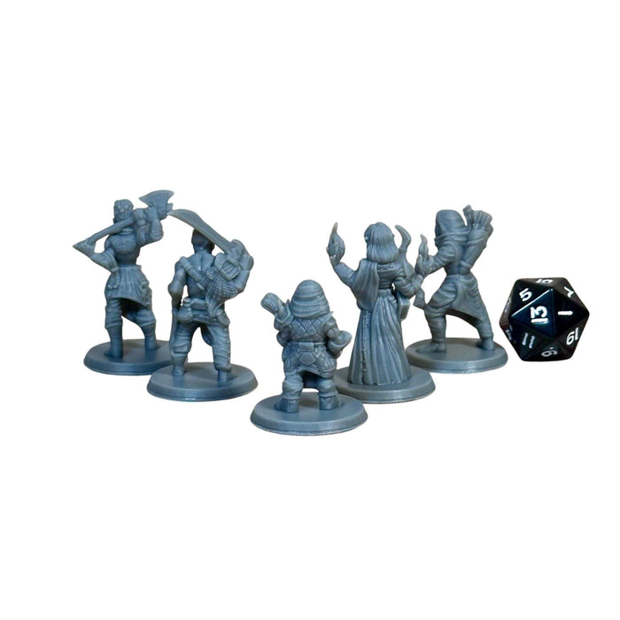 Bandit Gang (Set of 5), 12k Resin Dungeons and Dragons Miniatures DnD D&D Mini 32mm Lot