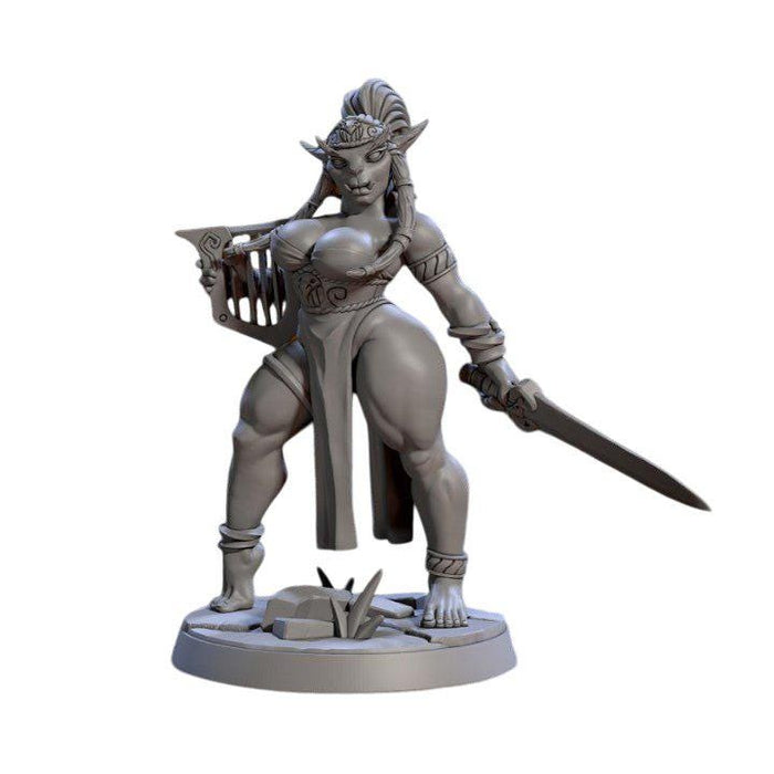 Cassia Lyresong Greatgoblin Pinup, 12k Resin Dungeons and Dragons Miniatures DnD D&D Mini 32mm Lot